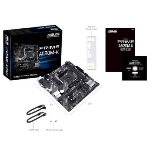ASUS PRIME A520M-K SCHEDA MADRE FORM MICRO ATX CHIPSET AMD A520 SOCKET AM4
